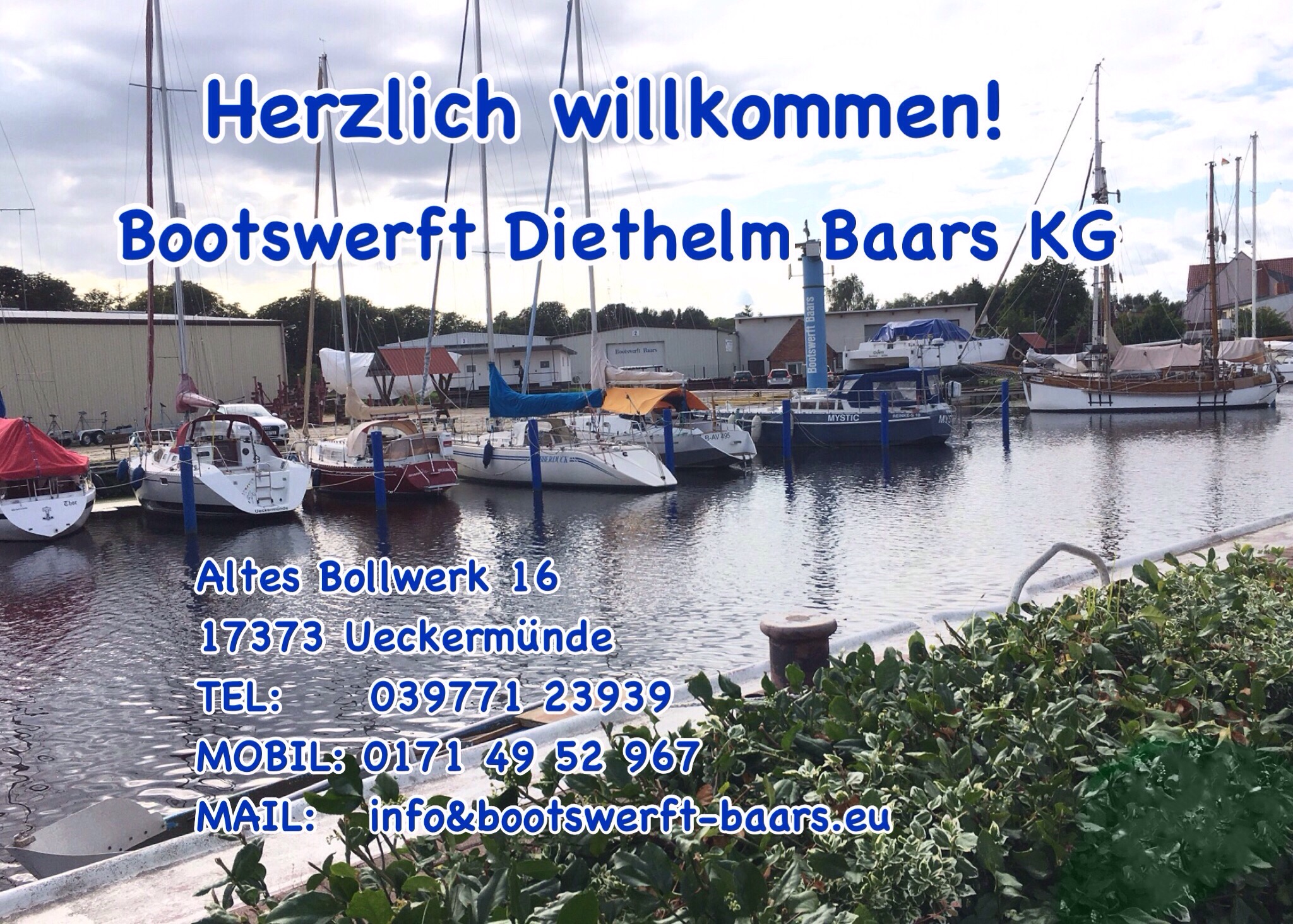 Eingang Bootswerft Diethelmm Baars